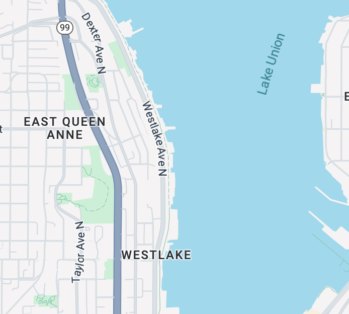 Map image is linked to Google Maps.